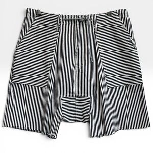 Jaded Gypsy Olivia Navy Striped Harem Drop Crotch Shorts NWT Womens S / M